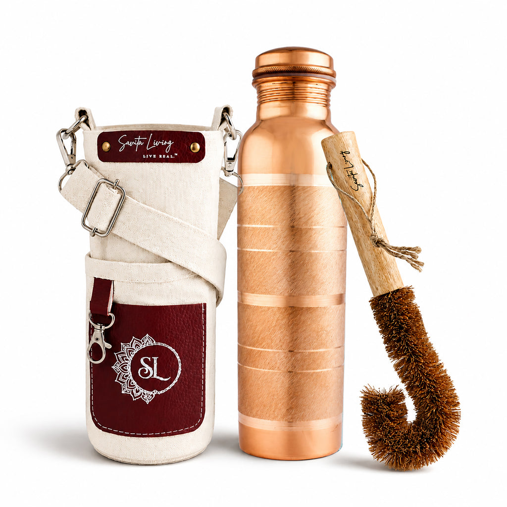 Pure Copper Bottle Contemporary 1L/33.8 fl oz