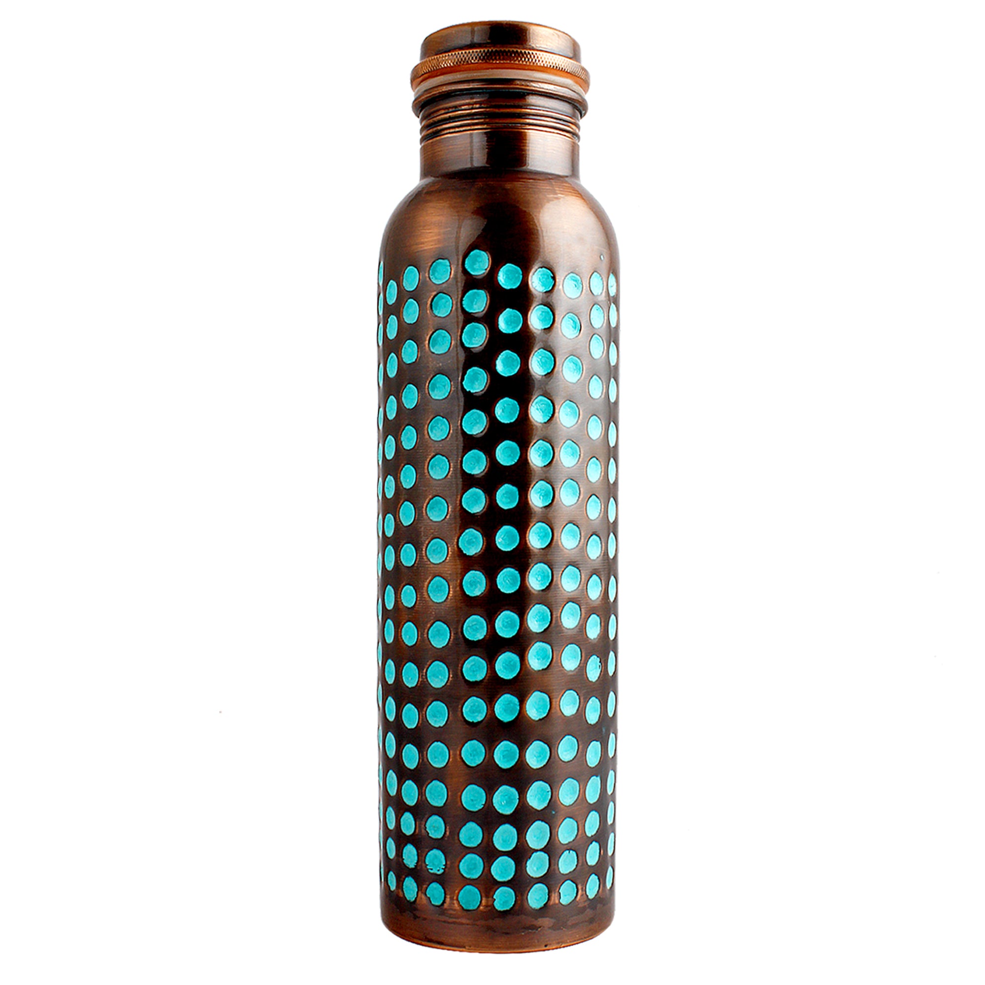 Pure Copper Bottle Patina Hammered 1L/33.8 fl oz
