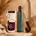 Pure Copper Bottle Patina Hammered 1L/33.8 fl oz
